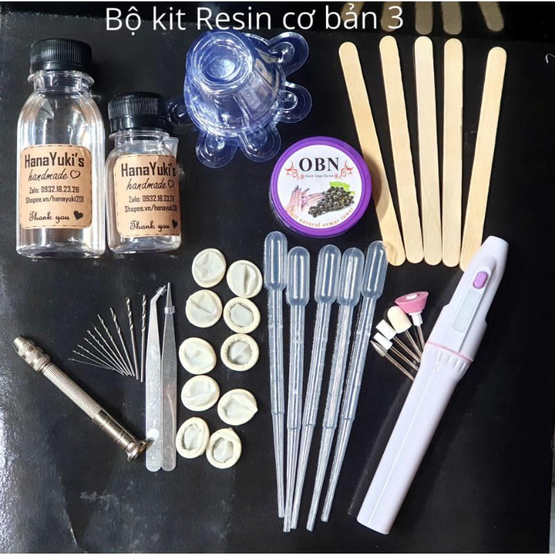 Bộ kít Dụng Cụ làm Resin Handmade, DIY