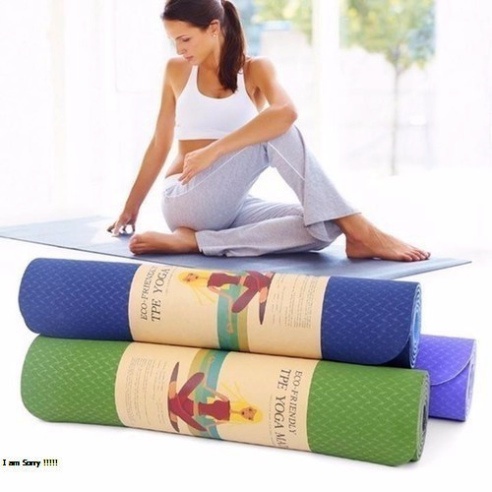 Thảm Tập Yoga TPE 2 Lớp 6mm Tập Tại Nhà Tiện Lợi Đa Năng