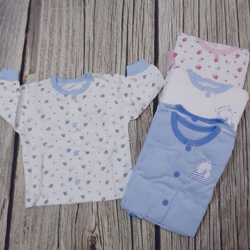 Set 3 áo sơ sinh Miomio