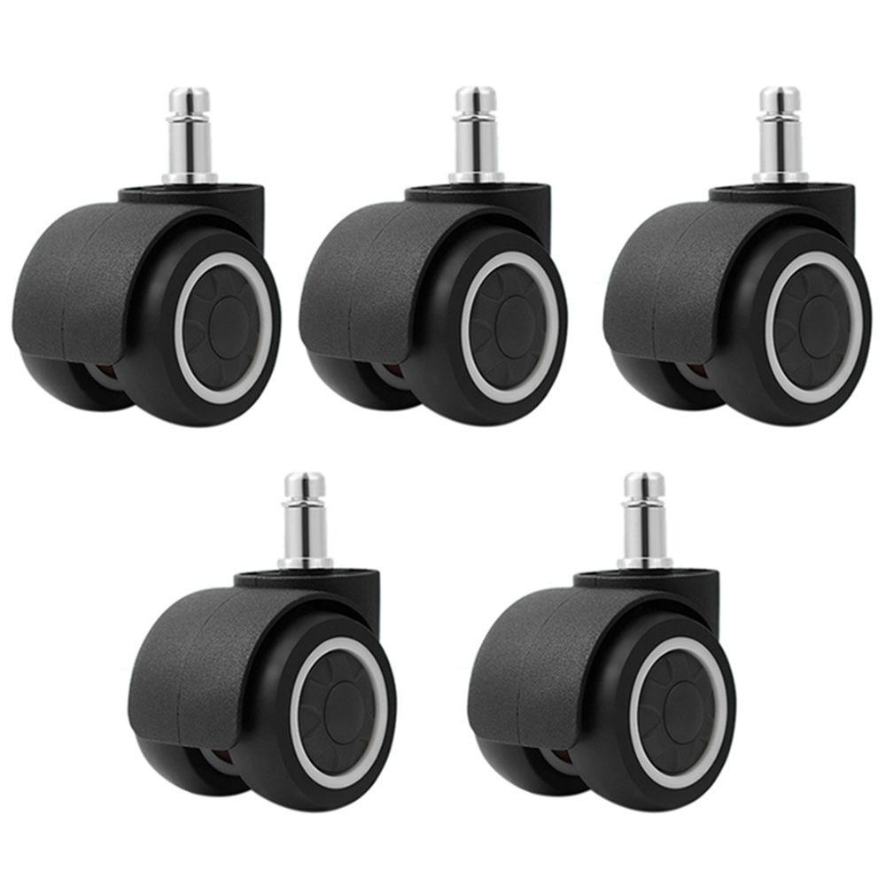 Bộ 5 Bánh Xe Lăn TPR Có Khớp Khuyên Cho Nhà Ở / Văn Phòng