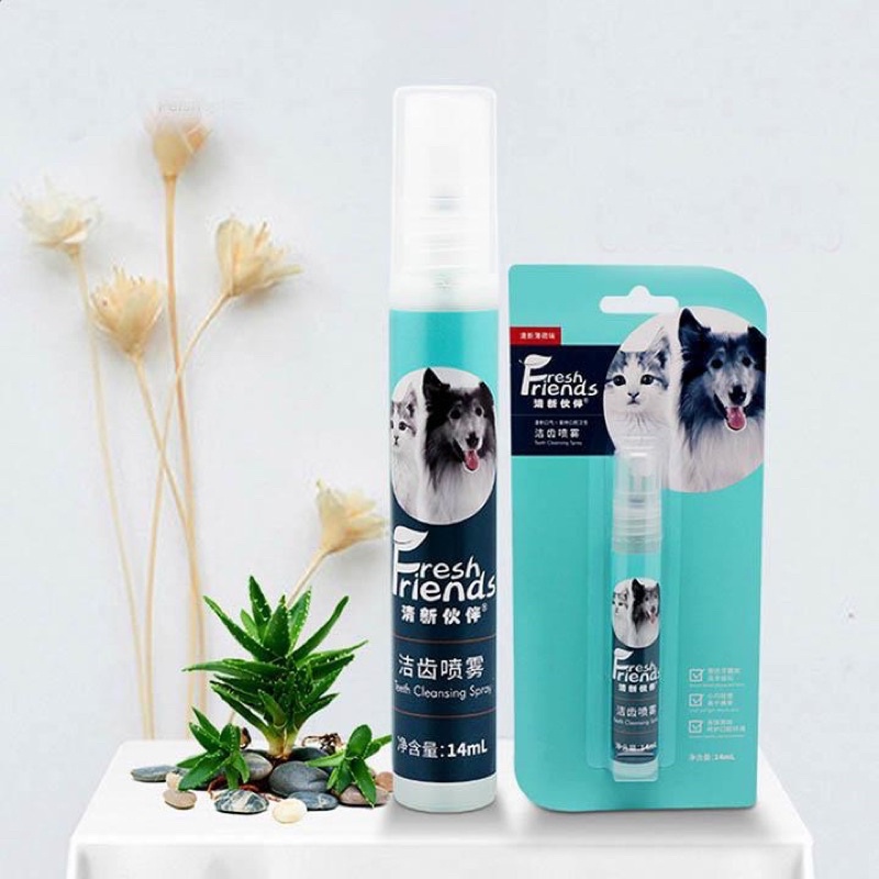 Xịt thơm miệng cho chó mèo Fresh Friend