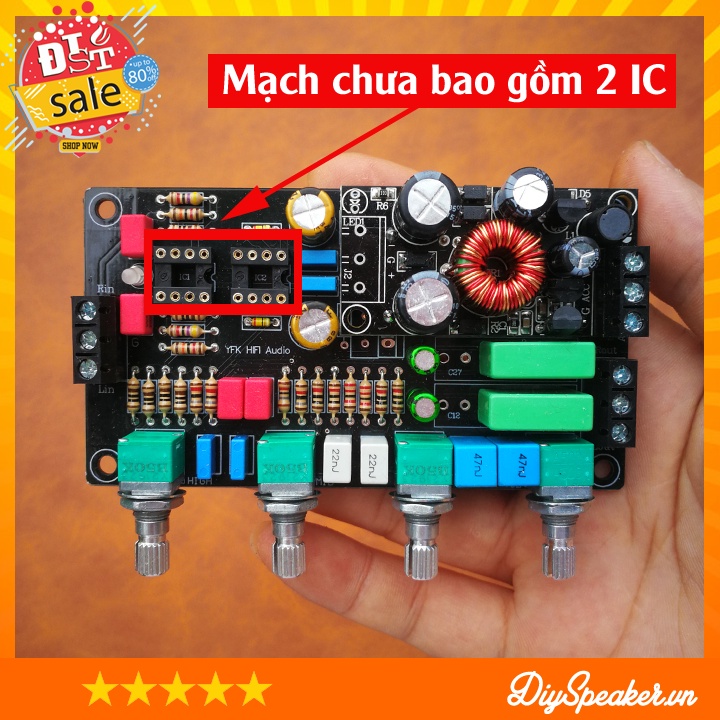 Mạch âm sắc preamp OPA2604 UK /OPA2604 USA / OPA2604 SMD / AD827/ NE5532  cực hay, độ ồn siêu thấp