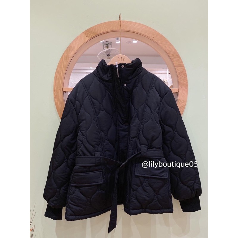 Áo phao trần chỉ 2 túi kèm đai (ib chọn màu) | BigBuy360 - bigbuy360.vn