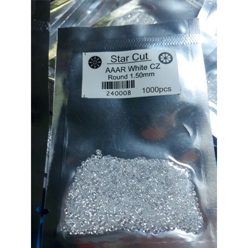 Đá Nữ Trang Cao Cấp cubic zirconia size 1.25 giá Sỉ 50 viên