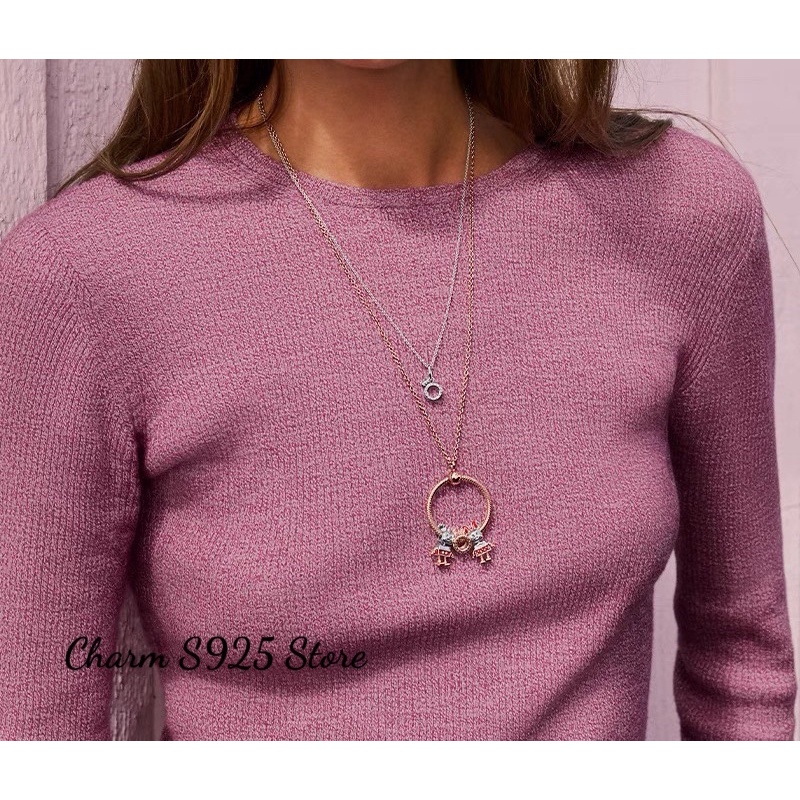 charm Pan mickey vàng hồng phối trắng bạc s925 cao cấp