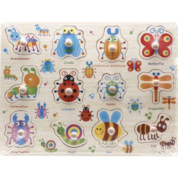 Bảng núm gỗ cho bé