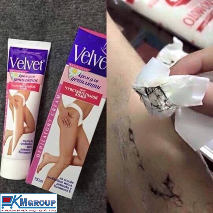 Kem tẩy lông dùng cho da nhạy cảm và vùng bikini Velvet Depilation Cream For Sensitive Skin 100ml | BigBuy360 - bigbuy360.vn