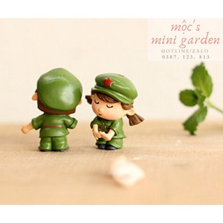 Tiểu cảnh mini_Cặp đôi quân y_CD133