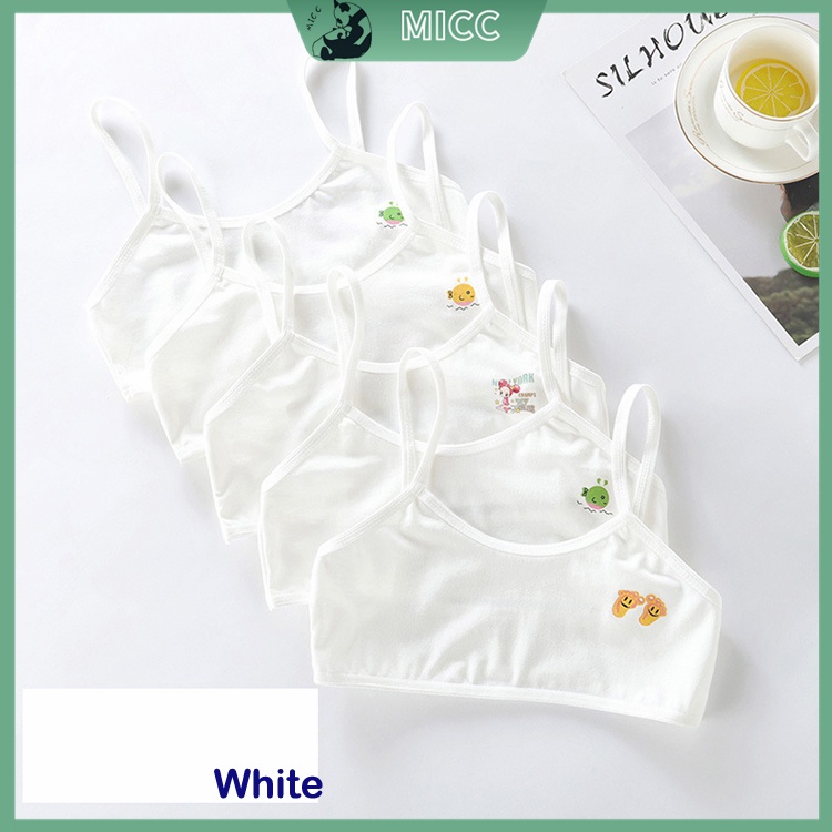 Áo Ngực Cotton Thoáng Khí Thoải Mái Họa Tiết Ngẫu Nhiên Cho Bé 8-12 Tuổi