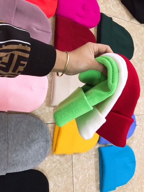 Mũ Len Hàn Quốc Beanie Nhiều Màu ( Sỉ Tận Gốc )