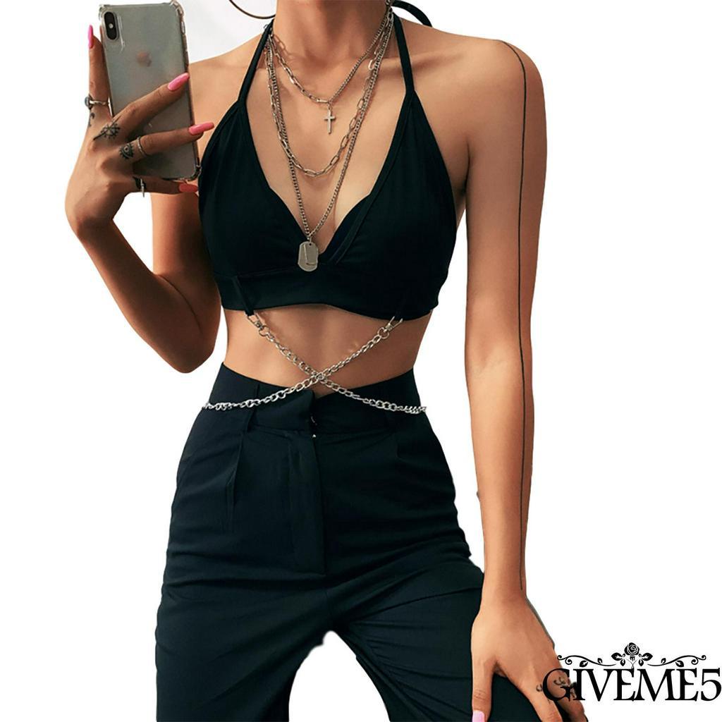 Áo Lửng Hai Dây Hở Lưng Quyến Rũ Dành Cho Nữ