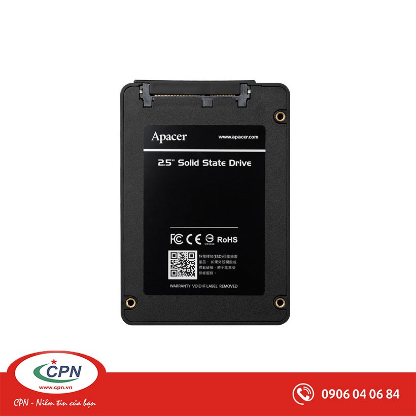 Ổ cứng thể rắn SSD Apacer 120GB AP120GAS340G - 2.5", SATA3, Read/Write 550/500MBps