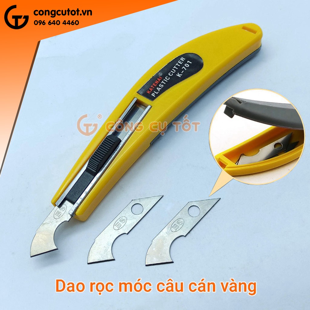 Dao rọc móc câu cán vàng