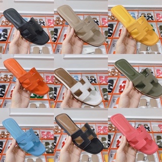 Dép lê nữ HM Full Màu ❤️ Dép lê chất liệu da mềm thời trang nữ siêu Hot Vanh Jolie(Full box)