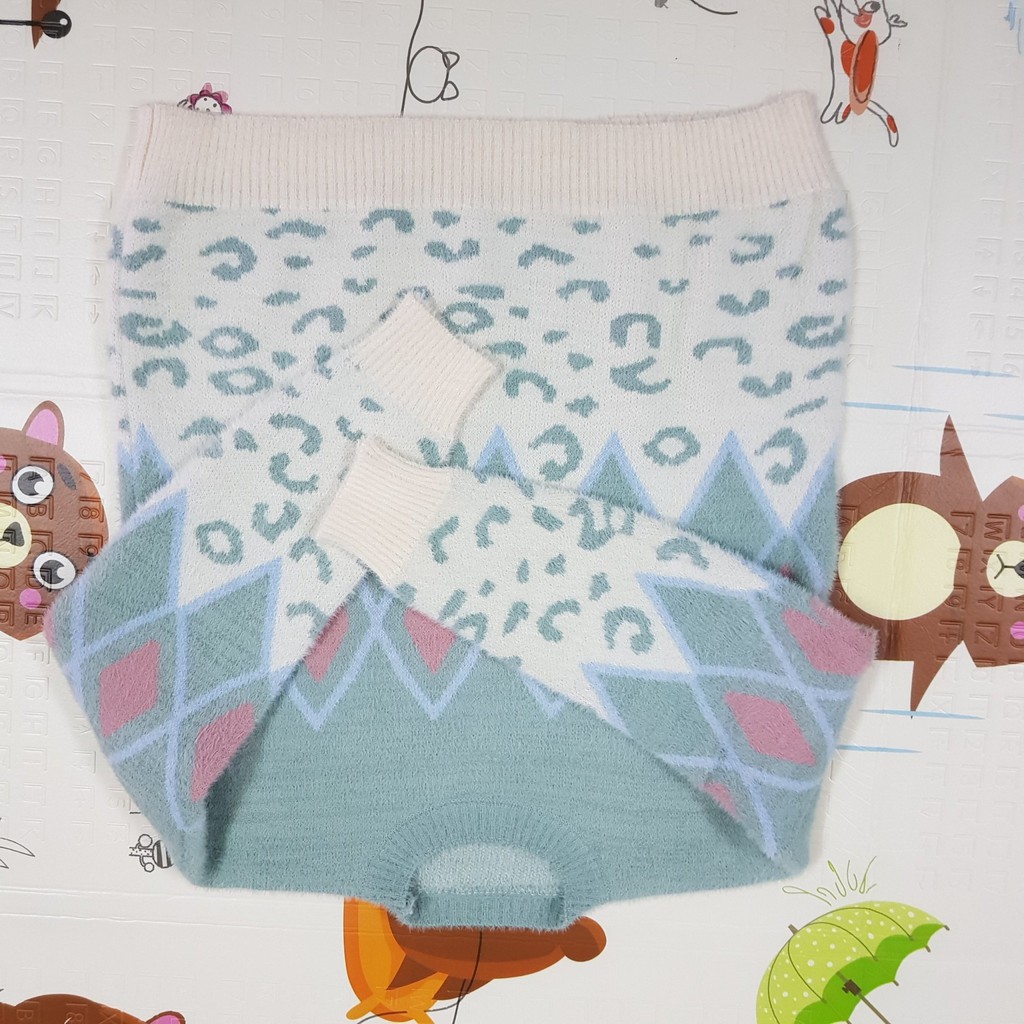 HOT TREND Áo Len Lông Thỏ Họa Tiết Thổ Cẩm 007 Siêu Dày