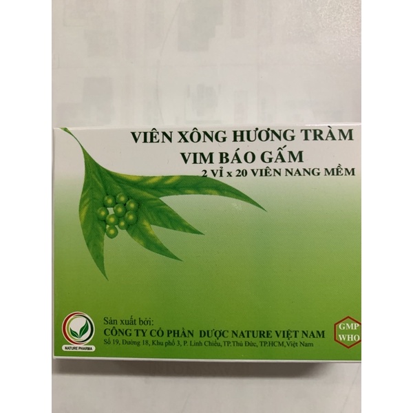 Viên xông hương tràm vim báo gấm