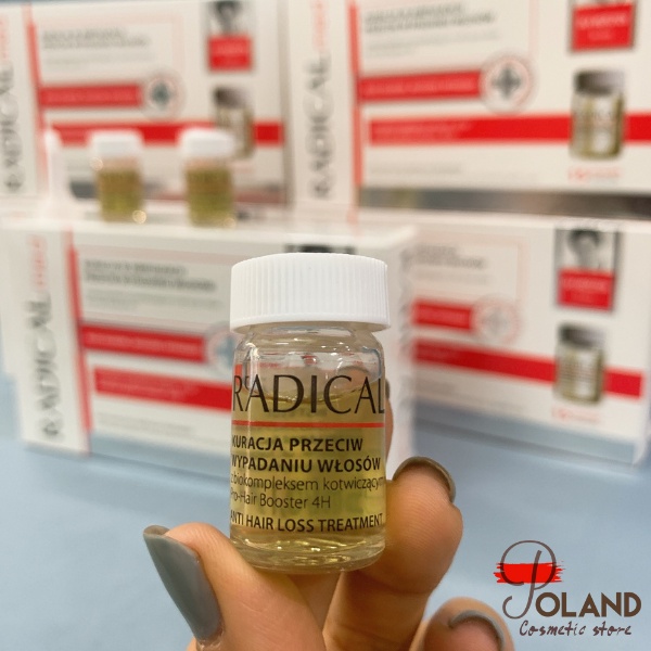 Tinh chất mọc tóc Radical Med Đỏ giúp nuôi dưỡng tóc chắc khoẻ, ngăn ngừa rụng tóc và kích thích mọc tóc