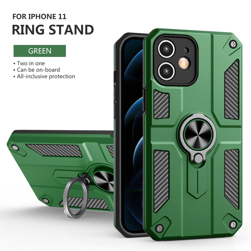 [Ready Stock] casing for samsung s21ultra s21plus s21 s20fe s21fe j7prime j2core j7 j2prime phone case carbon fibre bracket with ring   anti falling and anti-seismic