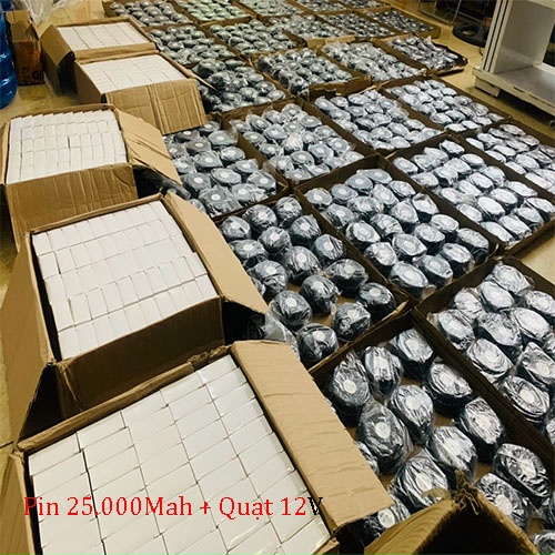 Sỉ phụ kiện Áo điều hòa [ PIN 30.000MAH + QUẠT 12V ]