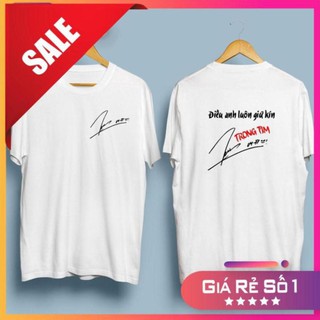 Điều anh luôn giữ kín trong tim, áo thun sơn tùng MTP, có chữ ký sơn tùng MTP, áo thun cotton vải mát, mịn, phong cách