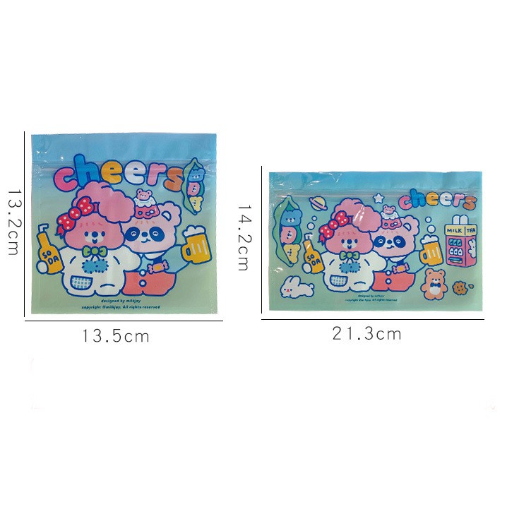 Túi Zip Mini Đựng Đồ Nhỏ Tái Sử Dụng Kiêm Gói Quà Nunu Pets Hình Cổ Tích