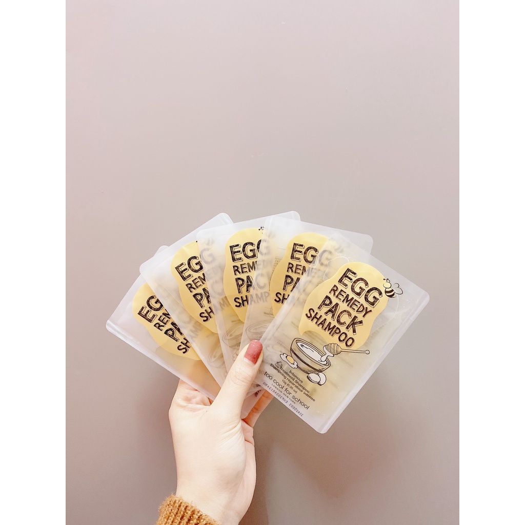 [SAMPLE] Dầu Gội Too Cool For School Egg Remedy Shampoo Pack 10g