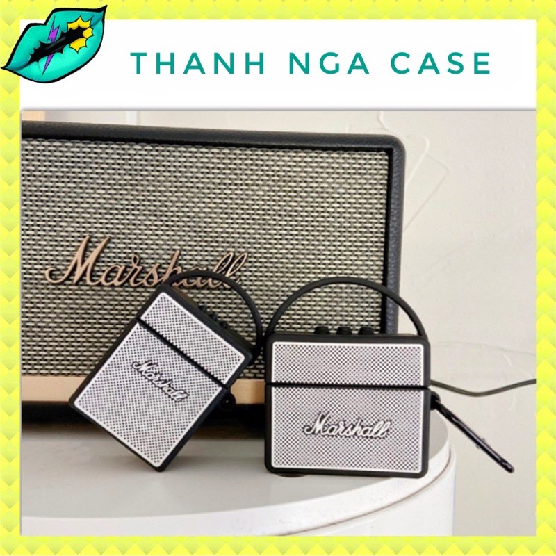 Case Airpods 1/2/pro Hình Loa Marshall (phiên bản mới)