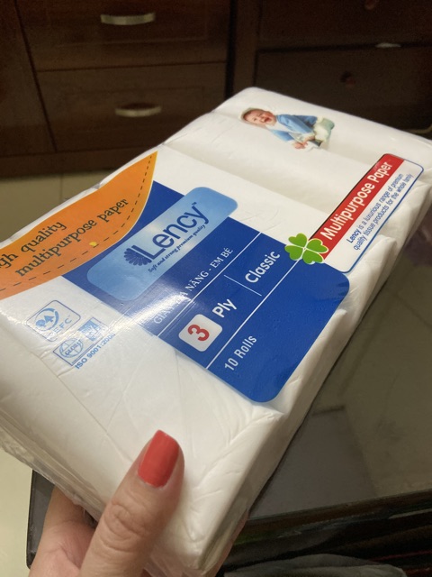 Compo 3 lốc giấy LENCY cuộn không lõi đa năng- Multipurpose Paper 3 lớp