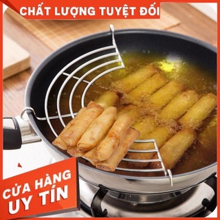 Vỉ gác chảo rán ráo dầu mỡ inox chống rỉ cao cấp