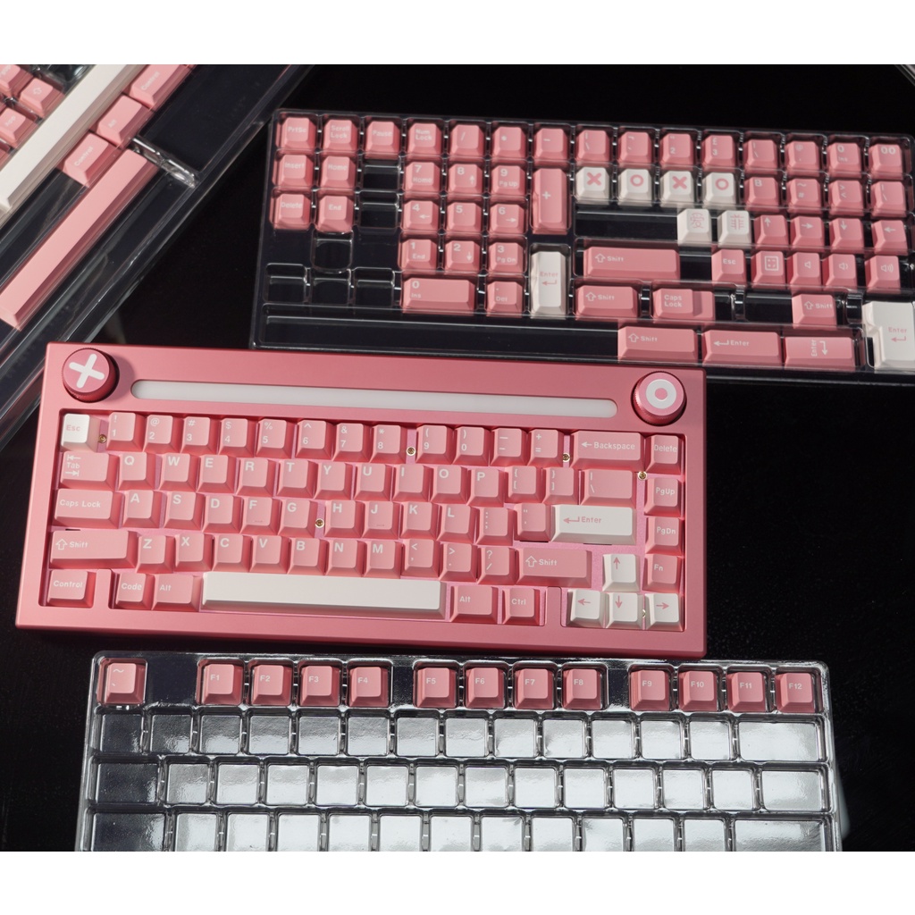 Keycap Peach Blossom CMK Aifei 172 nút nhựa ABS Doubleshot