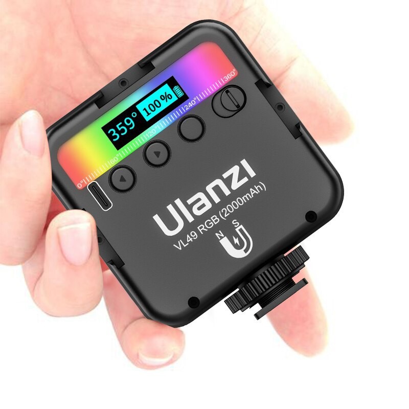 Đèn led video VL49 RGB Ulanzi tặng kèm đèn led mini cổng USB