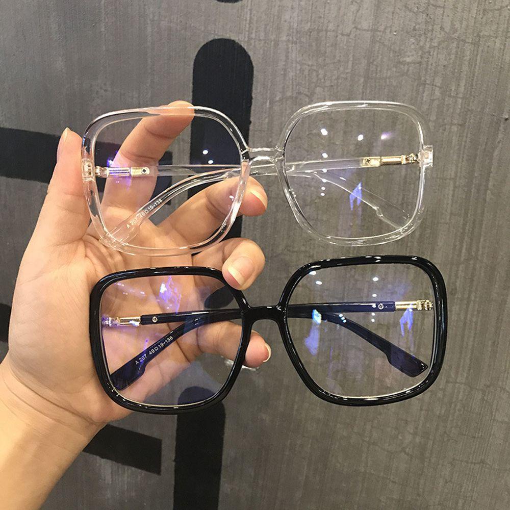 QQMALL Mắt Kính Gọng Nhựa Trong Suốt Phong Cách Hàn Quốc Thời Trang Cho Nữ