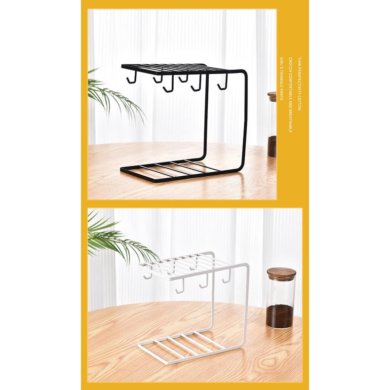 Giá Sắt Úp Cốc Kiểu Nhật Bản Sáng Tạo Tiện Dụng Giá Đỡ