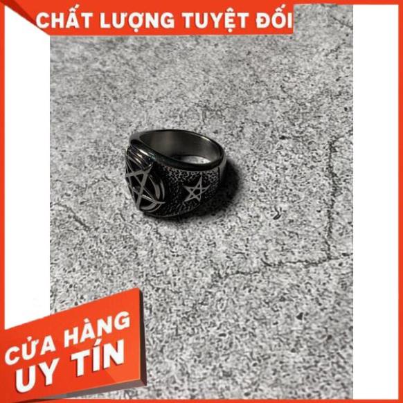Nhẫn ngôi sao 5 cánh bạc không rỉ không đen - Chrome Heart Store