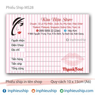 Phiếu giao 400 tờ MS28