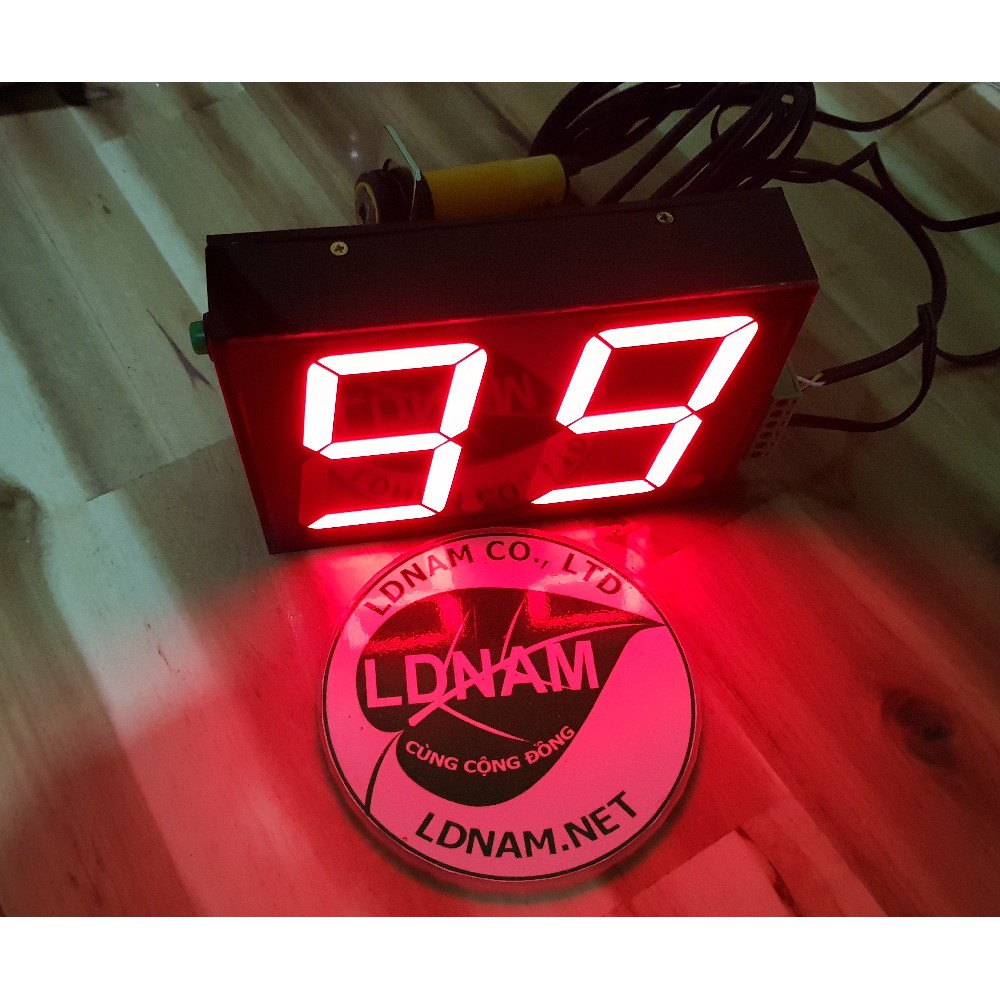 Bộ đếm counter 2 số LED 7 đoạn loại lớn LDNam