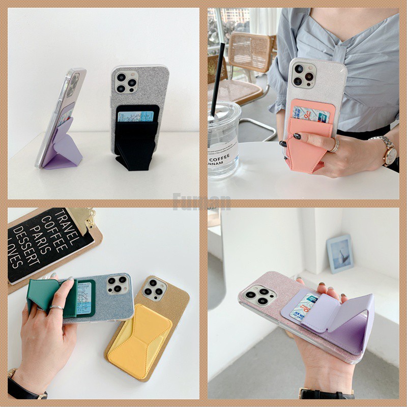 Ví Ốp Điện Thoại Tpu Mềm Trong Suốt Phối Kim Tuyến Lấp Lánh Cho Iphone 8 Plus 7 Plus 6 Plus 6s Plus 5 5s 5c 4 4s Se 2020 2016