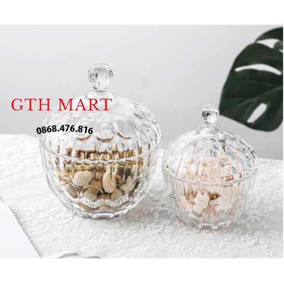 Hũ Thủy Tinh 1055 Pha Lê Đựng Kẹo Mứt-GTH Mart | BigBuy360 - bigbuy360.vn