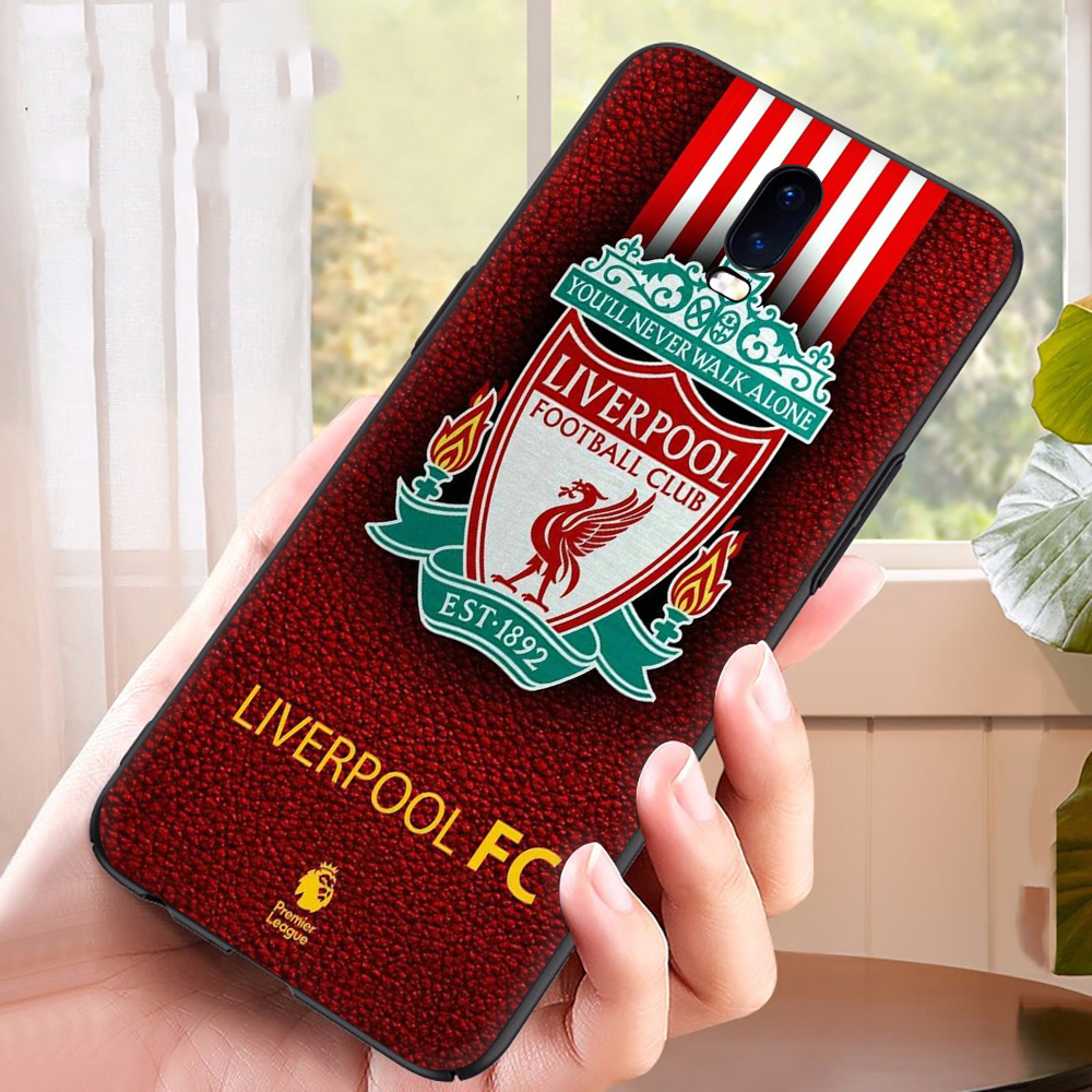 Ốp Điện Thoại Tpu Dẻo Màu Đen In Logo Liverpool Thời Trang Chống Rơi Cho Oppo A9 2020 A37 Neo9 A39 A57 A53 2020 A32 2020 A59 F1S