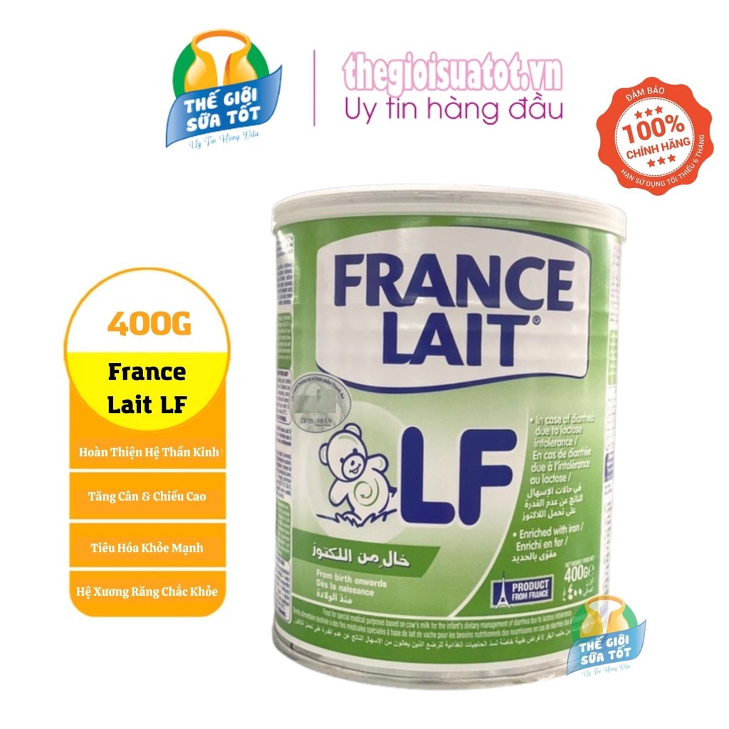 Sữa France Lait LF - 400G Mang Lại Cho Bé Một Chế Độ Dinh Dưỡng Cân Bằng Và Không Chứa Đường Lactose