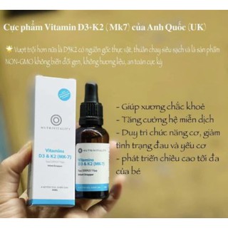 D3 K2 Mk7 Nutrivitality 30ml