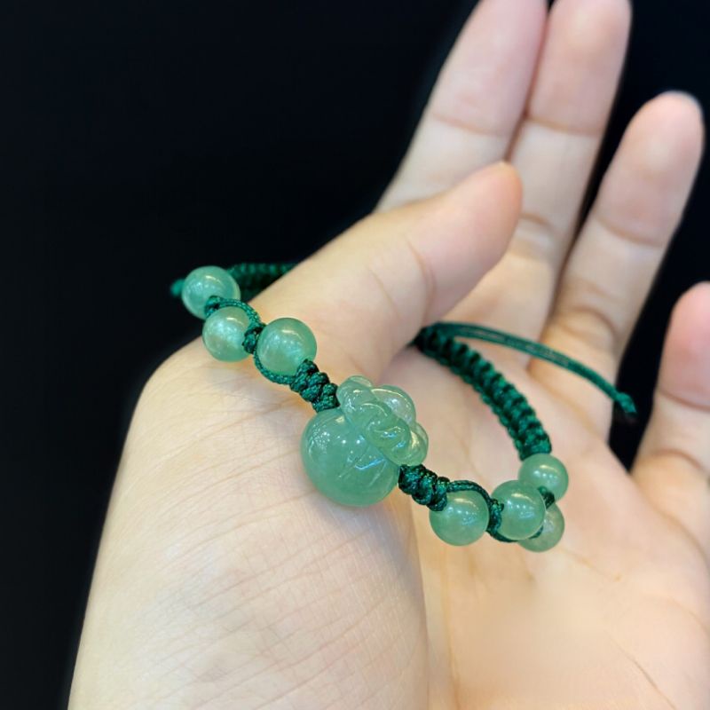 Vòng Tay Tết Dây Mix Chamr Túi Tiền Đá Aventurine - N82 | BigBuy360 - bigbuy360.vn