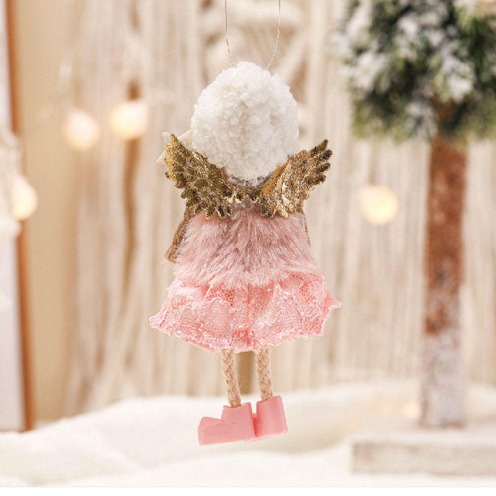 Búp Bê Thiên Thần Nhồi Bông Thủ Công Trang Trí Cây Thông Giáng Sinh