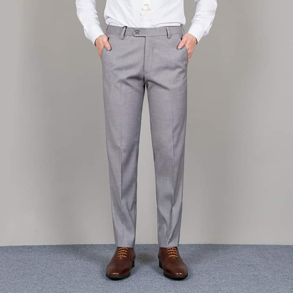 Quần âu nam dáng Hàn Quốc chất vải mát mẻ form ống côn ôm dáng slimfit D | BigBuy360 - bigbuy360.vn