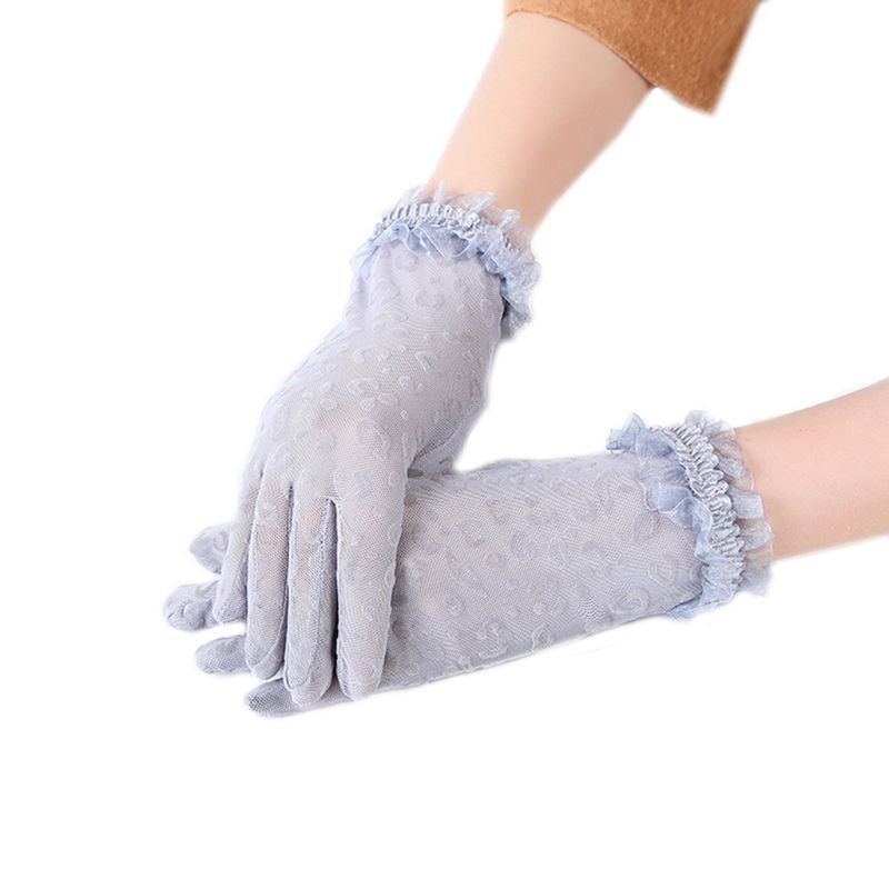 Găng Tay Ren Họa Tiết Da Báo Thời Trang Chất Lượng Cao