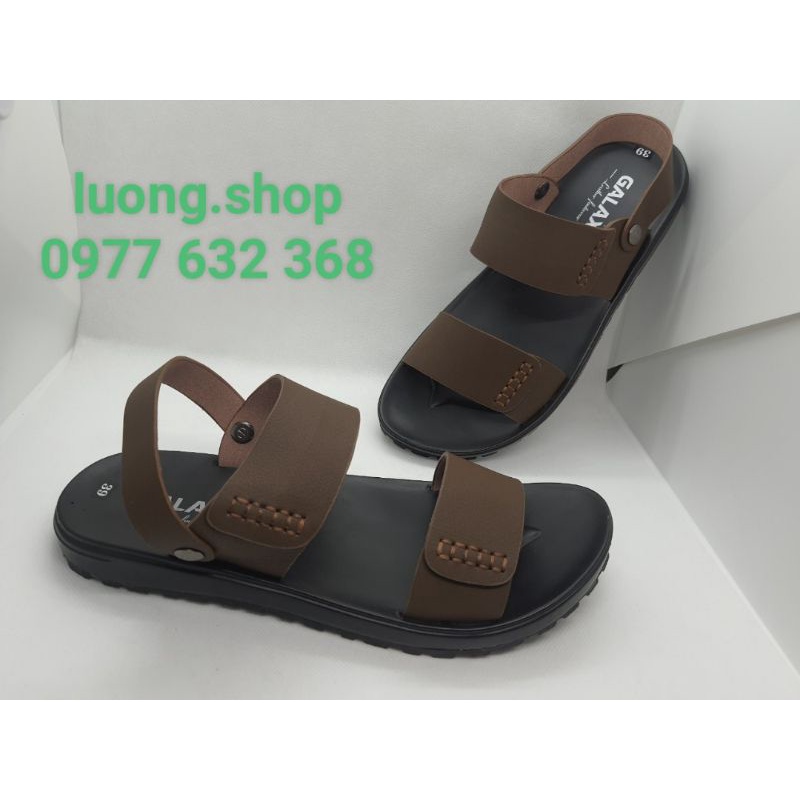 Dép sandal da nam quai ngang Galaxy Trường An H38-Cao (size 38-42)