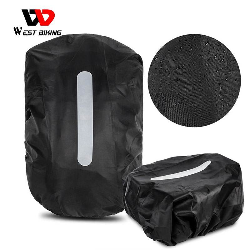 Vỏ bọc WEST BIKING bảo vệ balo chống nước có phản quang tiện lợi cho đi xe đạp