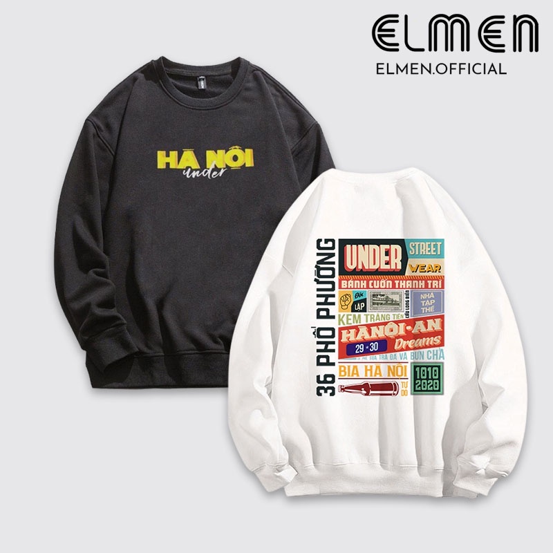 Áo Nỉ Sweater, Áo Hoodie Hà Nội Under - Chất Nỉ Bông Dày Dặn - In Họa Tiết Local Brand