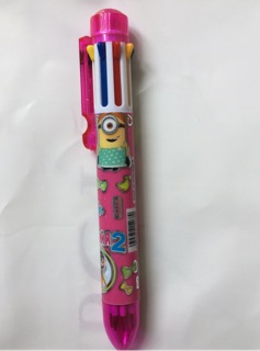 Bút bi 8 màu hình minion