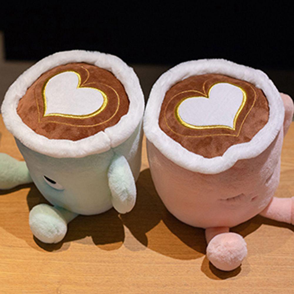 Ly Cà Phê Nhồi Bông Mềm Mại Dễ Thương Phong Cách Nhật Bản